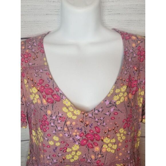 Women's Floral Babydoll Dress XS - Picture 2 of 7